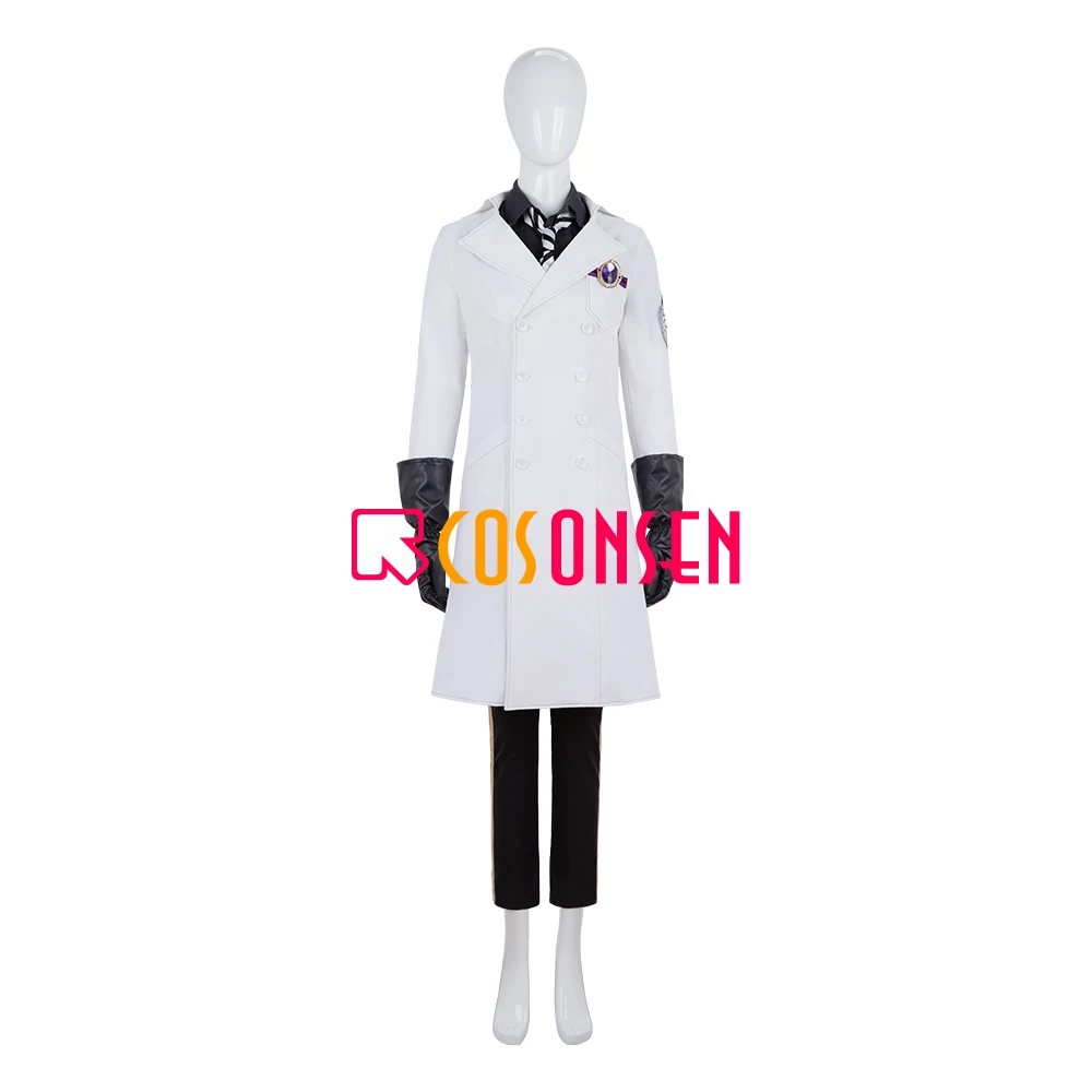 Twisted Wonderland Vil Schoenheit Cosplay Costume White Experiment Uniform Cloth Jacket COSPLAYONSEN Made