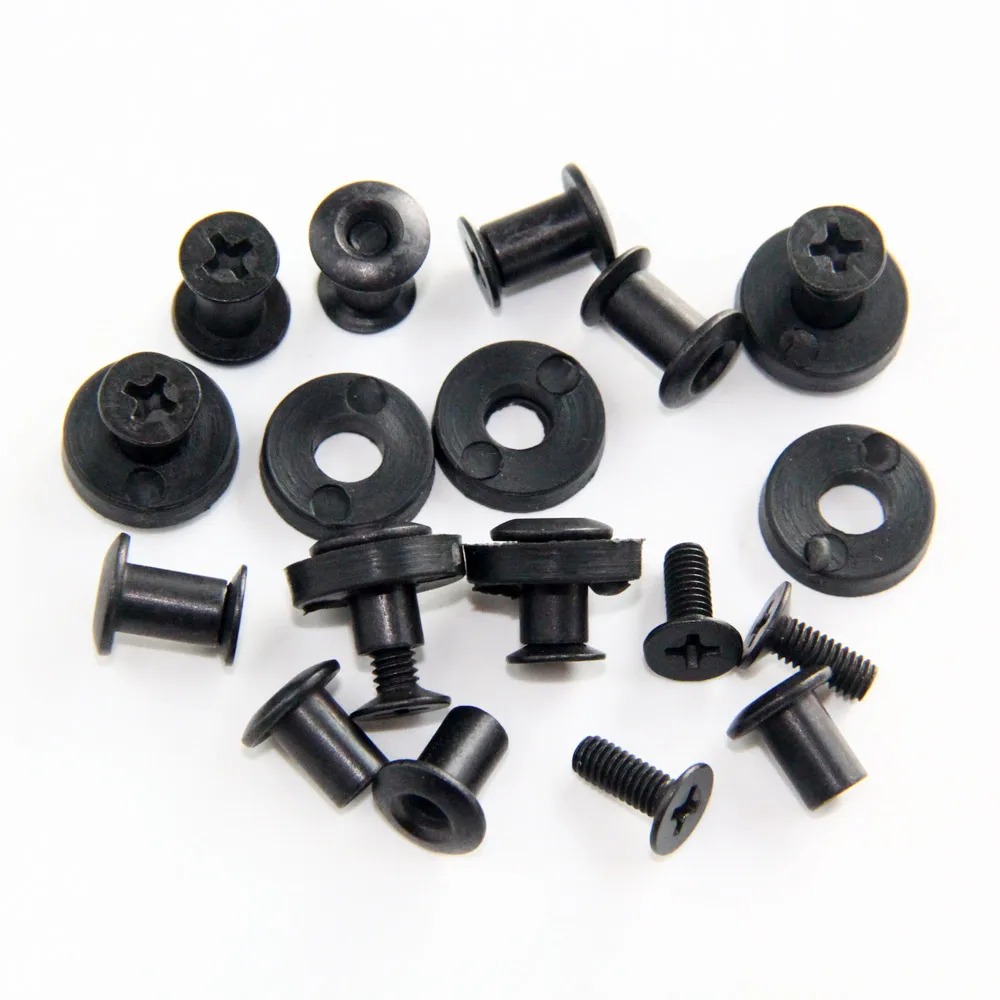 100pcs Black Cross Flat Head Chicago Screw for DIY Kydex Sheath Holster Hand Tool Parts