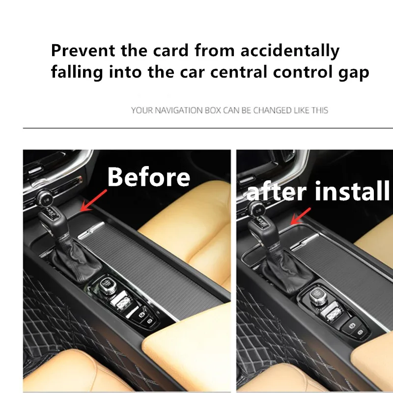 Central control leak-proof Decoration veneer switch Card Leakproof bright chrome stickers for Volvo xc60 s90 xc90 v60 v90 s60