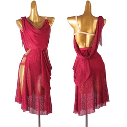 High-end Custom Latin Dance Dress Female Sense Diamond Backless Chacha Tango Adult Elegant Stage Professional Performance