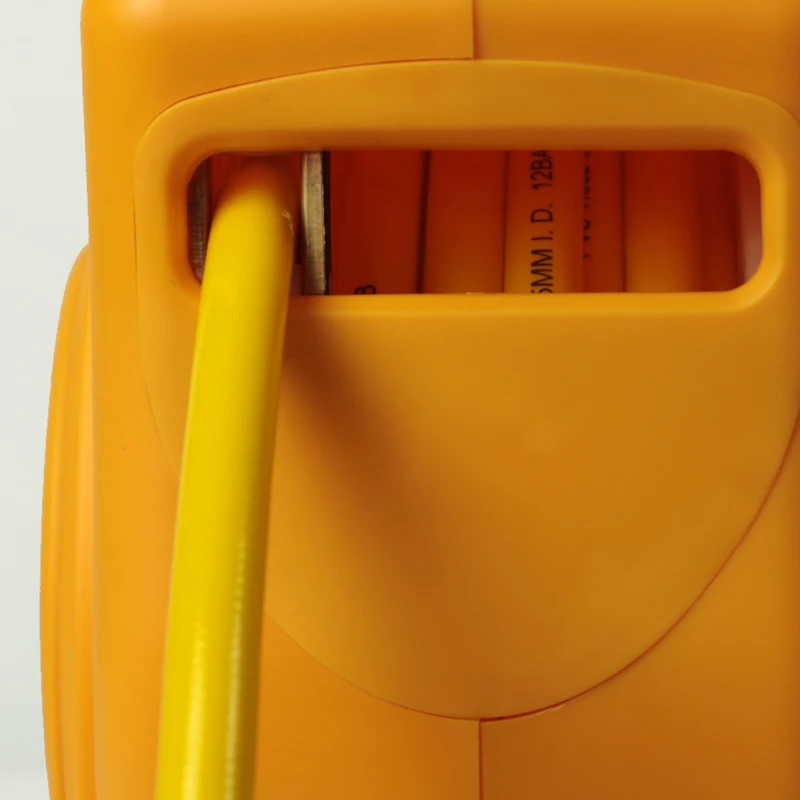 Tubo de tambor de aire retráctil automático, carrete de manguera retráctil automático, reparación de automóviles, PVC, 10 metros de longitud, GQ100C