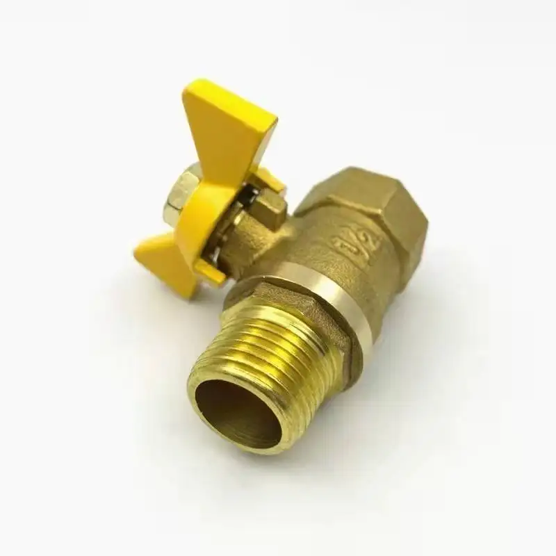 1PC Brass ball valve 1/2 inch 3/4 DN25 inch pagoda small ball valve pneumatic air pump valve water pipe valve switch