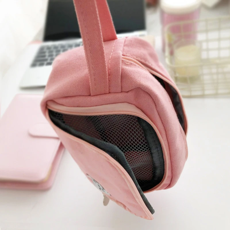 JIANWU 1Pc Solid simplicity Large capacity pencil bag Cute student High capacity pencil case kawaii Storage bag School supplies image 2