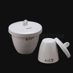 5ml-300ml Ceramic Crucible Laboratory Equipment Porcelain Crucible with Cover Lid