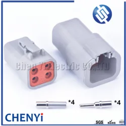 4 Pin DTP series Male or Female Automotive connector waterproof plug DTP06-4S DTP04-4P Two types of options for Cummins