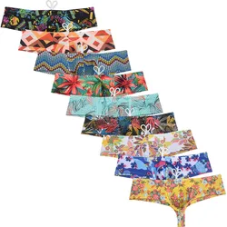 Men's Swimwear Elastic Swim Briefs Drawstring Boxer Swimsuits Micro Bikini Board Surf Shorts