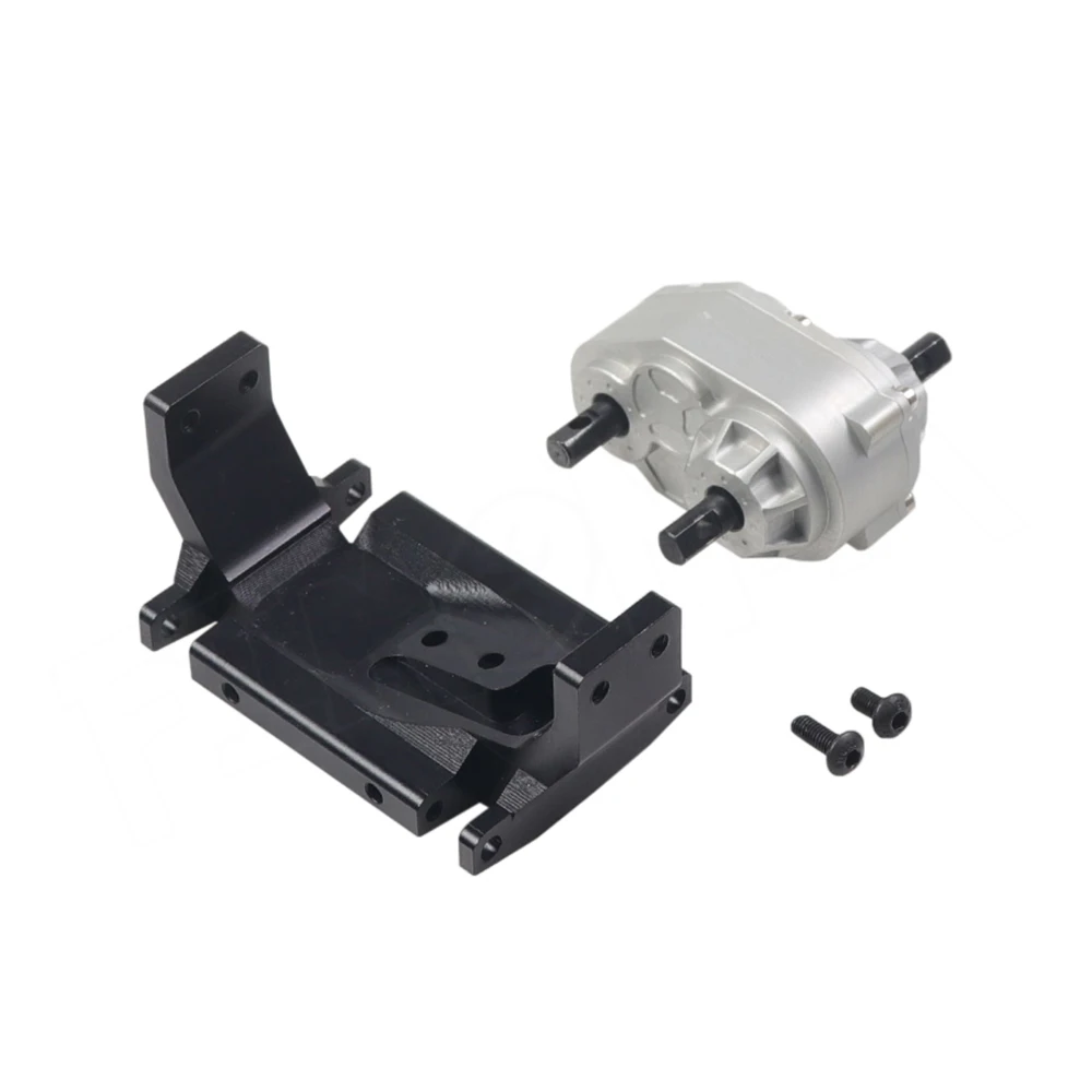 Metal D90 Transfer Case Gearbox with 72MM Mount Plate for 1/10 RC Crawler Axial SCX10 D90 RC4WD Upgrade Parts