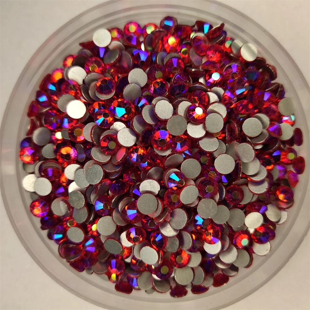 All Sizes AB Colors ss3-ss30 Flat Back Nail Art Non Hotfix Rhinestones 3D Flatbacks Nail Art Decoration Jewelry Crystals