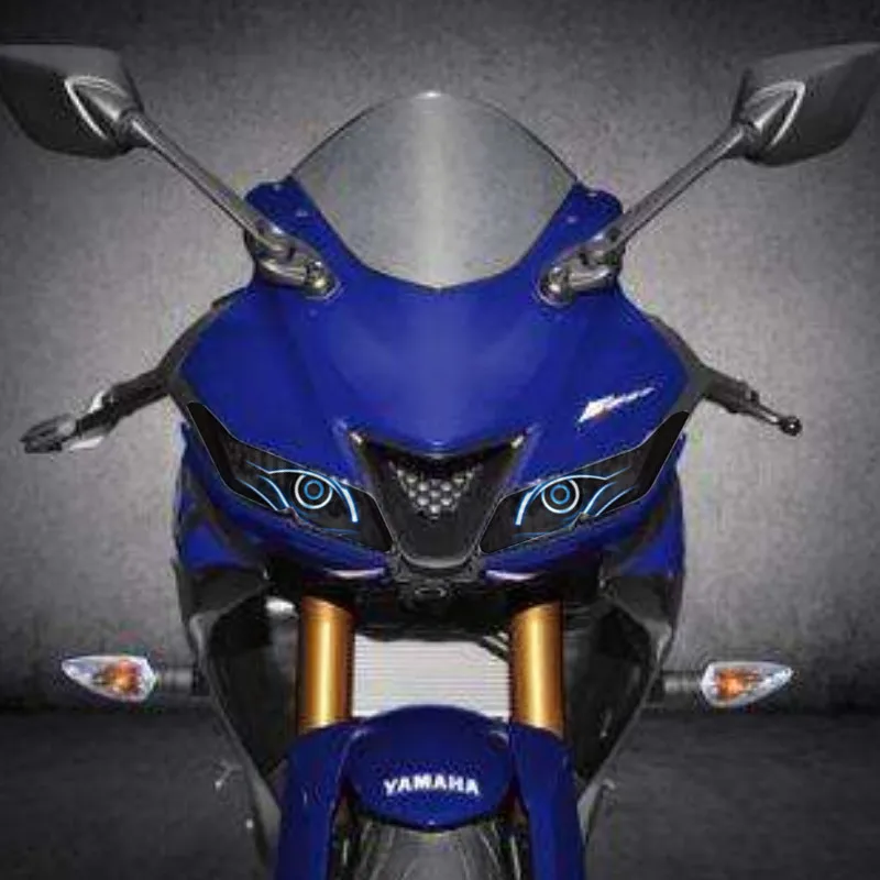 For YAMAHA YZF-R15 V3 YZF-R125 V3 2017 2018 2019 Motorcycle Front Fairing Headlight Guard Sticker Head light protection Sticker