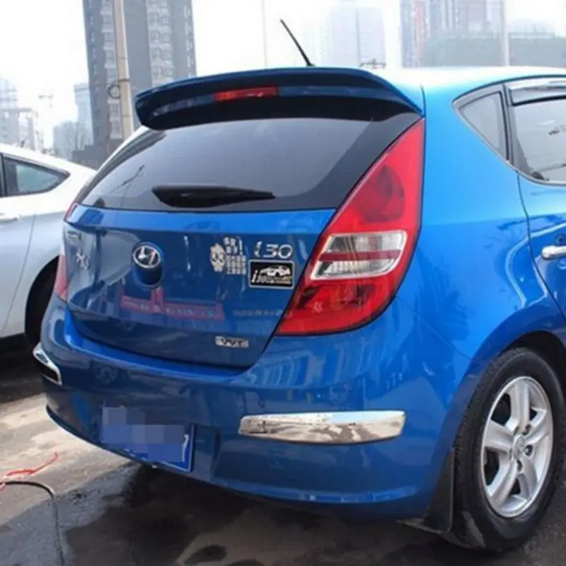 For Hyundai I30 Spoiler ABS Material Car Rear Wing Primer Color Rear Spoiler For Hyundai I30 Spoiler 2008-2013