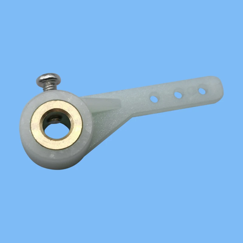 5 Pcs Steering Arms 1/2 Arm  3 Hole With Screw For RC Airplanes Parts Electric Planes Foam  Model Accessories Color White