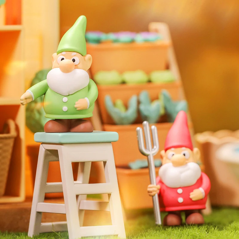 POP MART COUNTRYARD Kotak Misteri Seri ELF 1 Buah/9 Buah Patung Kecil Kotak Buta Hadiah Ulang Tahun Mainan Hewan Action Figure