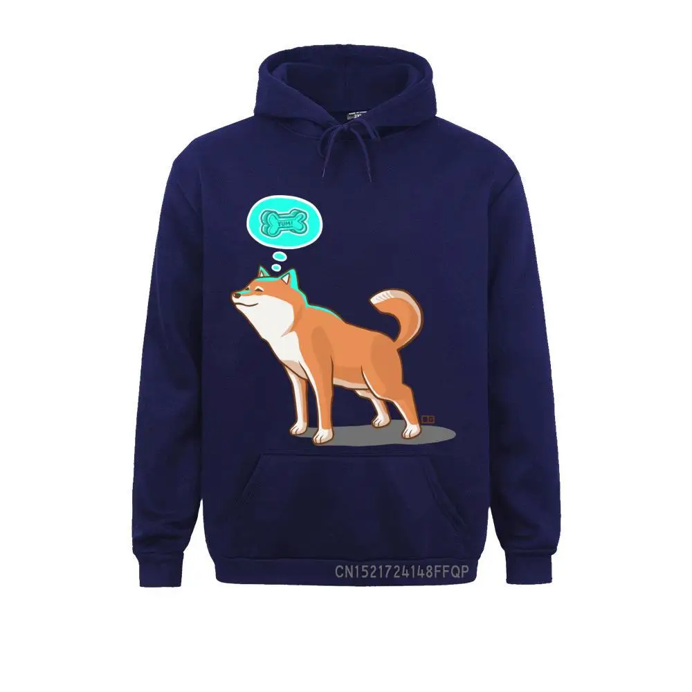 Shiba Inu SNACK PLEASE Pullover Men Winter Fall Cozy Pocket Warm Cute Design Hoodie Classic Camisa Sweatshirt Wholesale