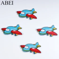 10pcs Iron On Airplane Patches Cartoon Stickers DIY Embroidered Clothes Jeans Backpack Shirts Fabric Appliques Sewing Patch