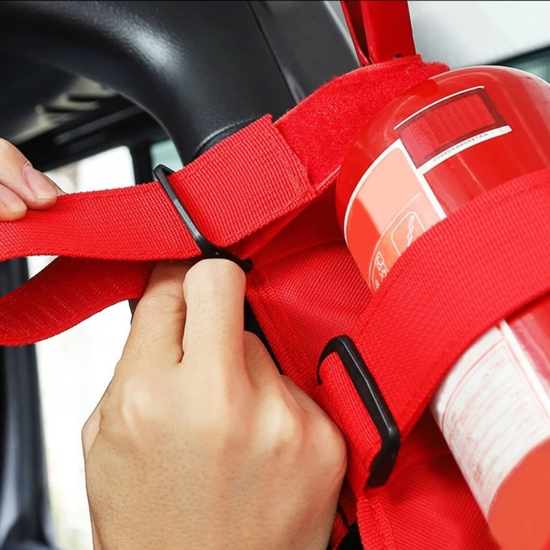 Car Roll Bar Fire Extinguisher Holder Car Accessories Fire Extinguisher Mount Strap for Wrangler TJ JK JL 97-18