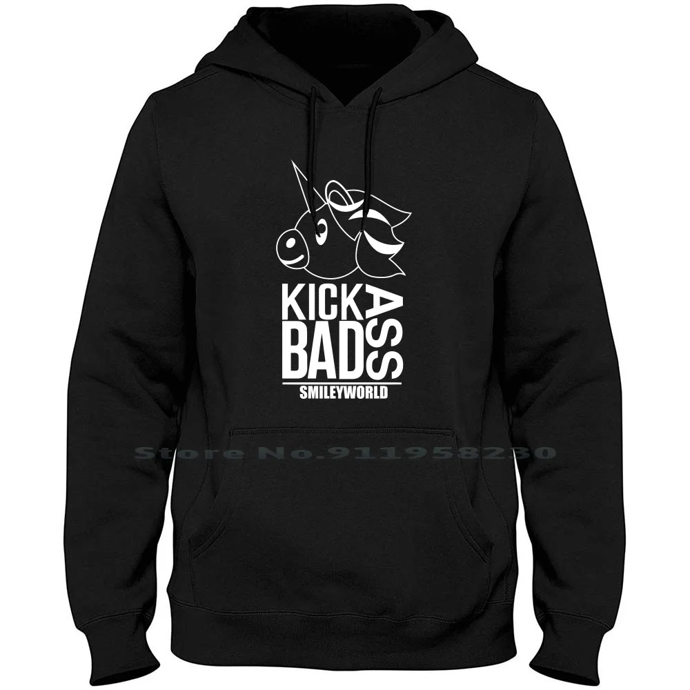 World Badass Unicorn Men Women Hoodie Sweater 6XL Big Size Cotton World Smile Music Miley Humor Nico Corn Uni Ada Fun Bad Sm