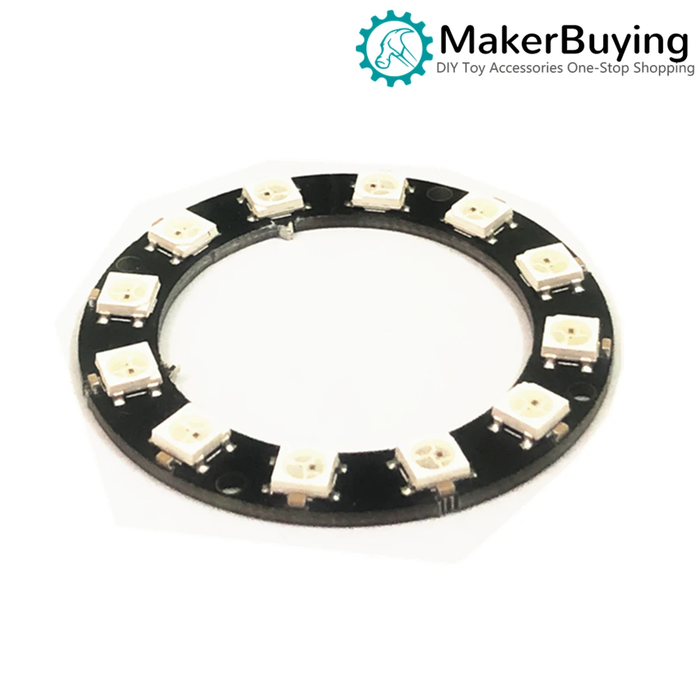 WS2812 5050 RGB LED full-color drive lights 12-bit circular development board