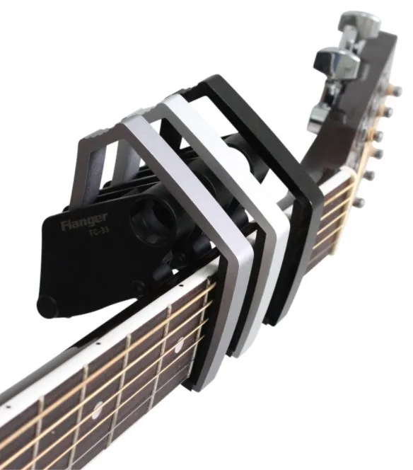 Flanger FC-33 Innovative Newly Designed Guitar Capo with Rolling Ball Joint + Free 3-gauges Guitar Pick