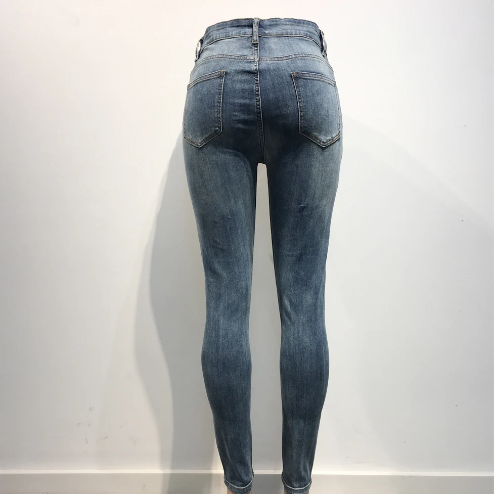 Melody Spray On Jeans 3 Colors Skinny Stretch Jeans For Men Denim Wash Broken Ripped Jeans Fashion Brand Biker Jeans Men Clothes