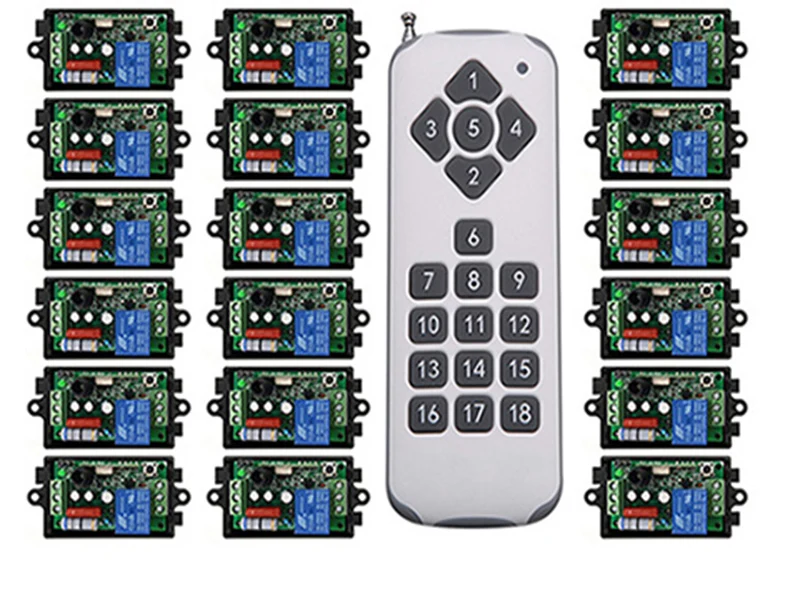 1000M Long Range AC 220 V 1 CH 1CH 10A RF Wireless Remote Control Switch System Transmitter+Receivers window/Garage Doors