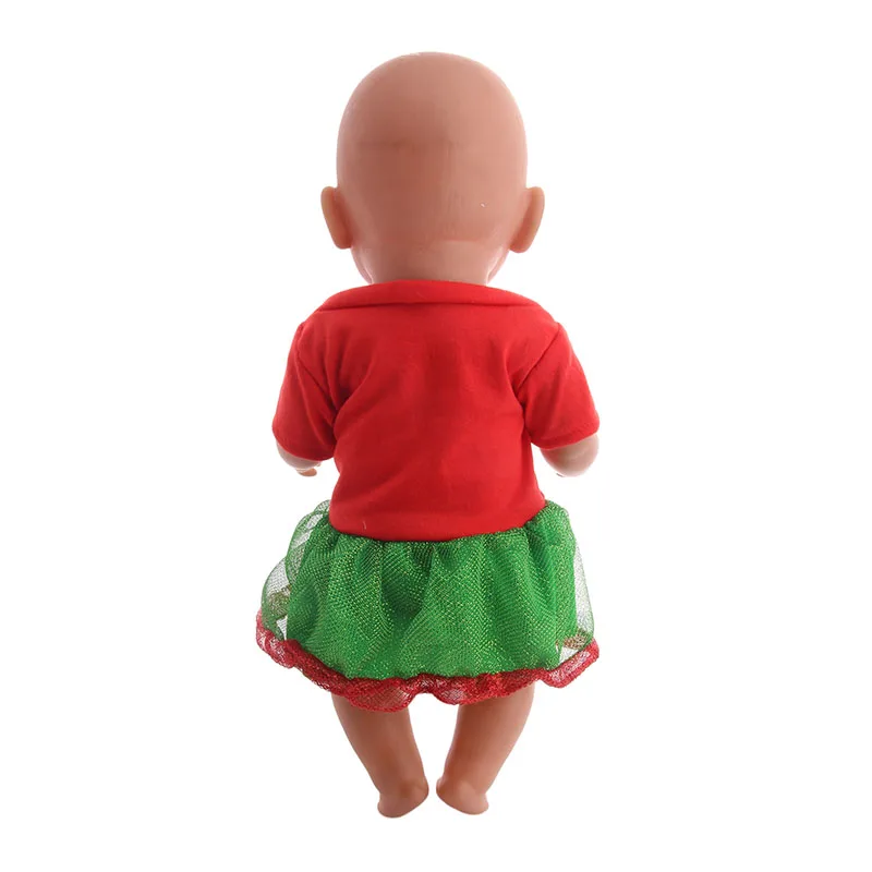 Doll Clothes Dress Halloween And Christmas Print Costume Cute For 18 Inch American Doll Girl & 43 Cm New Born Baby Items,Clothes