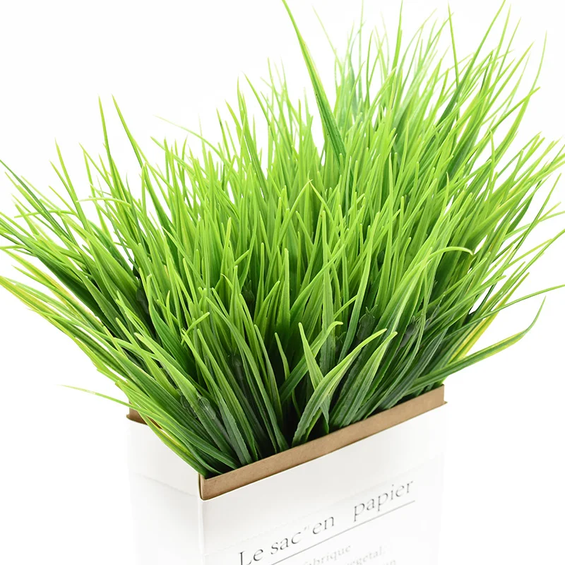 Heißer Verkauf Kunststoff Gras Haushalts Produkte Vase Für Wohnkultur Weihnachten Handwerk Versorgung Hochzeit Dekorative Blume Künstliche Pflanzen – Detail 2