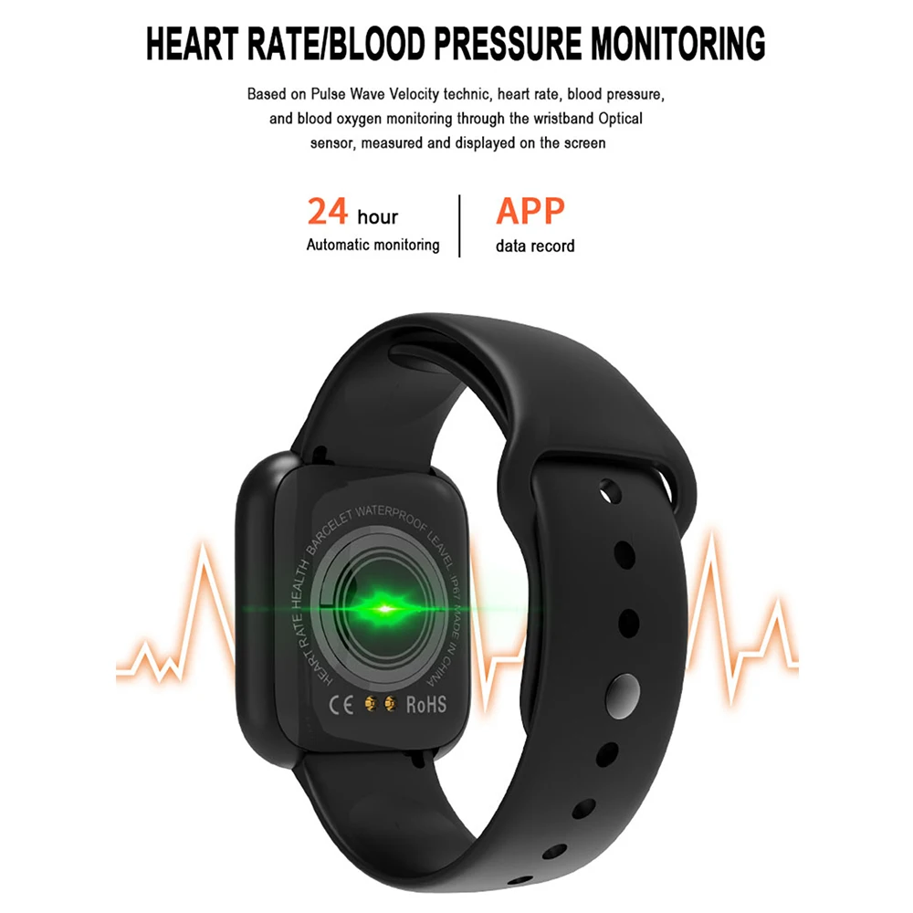 Smart Watches Women Heart Rate Sleep Monitoring Waterproof Sports Smartwatch Men Fitness tracker For IOS Android Digital Watch