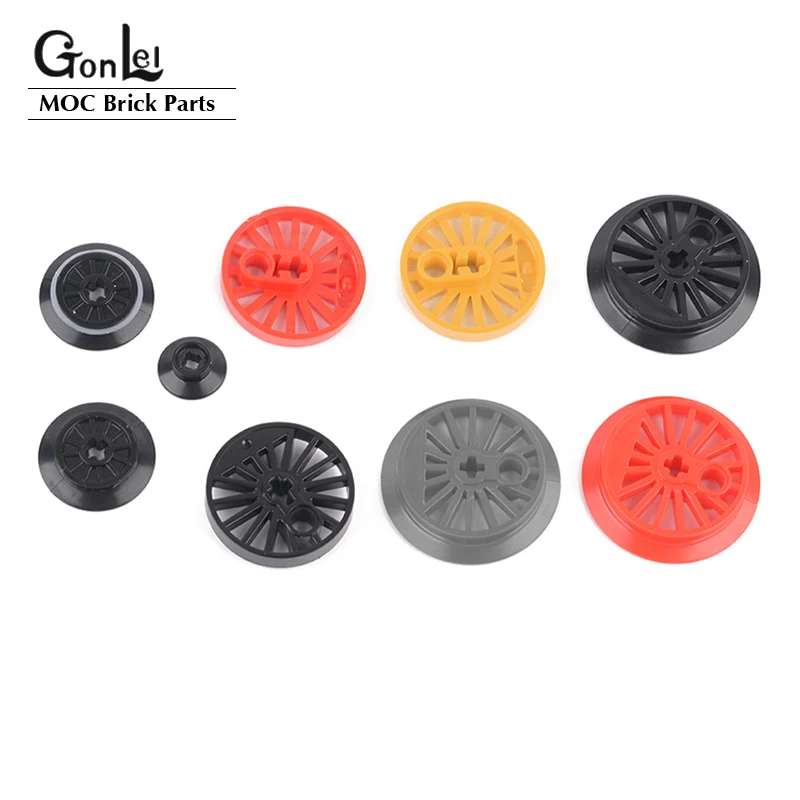 4Pcs Train Wheels MOC Custom Parts Building Block Brick Toys For Professional City High-Tech Train 50254/57999/85557/85558/57878