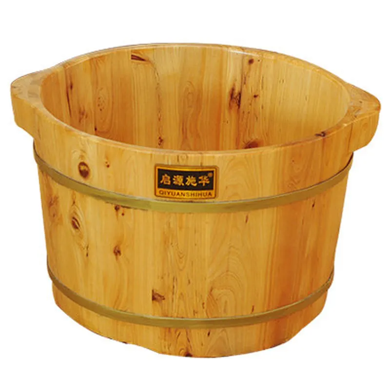 

Foot Care Cedar Barrel Foot Bath Barrel Wash Basin Thick Tub Solid Wood Foot Massage Barrel Household Foot Pedicure Bath Tube