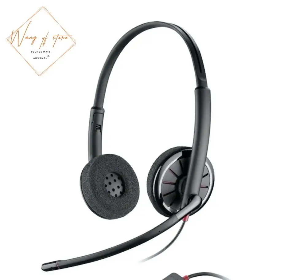 سميكة القطيفة المخملية بطانة للأذن وسادة ل Plantronics Blackwire C320-M سماعة الكمال الجودة ، وليس رخيصة الإصدار