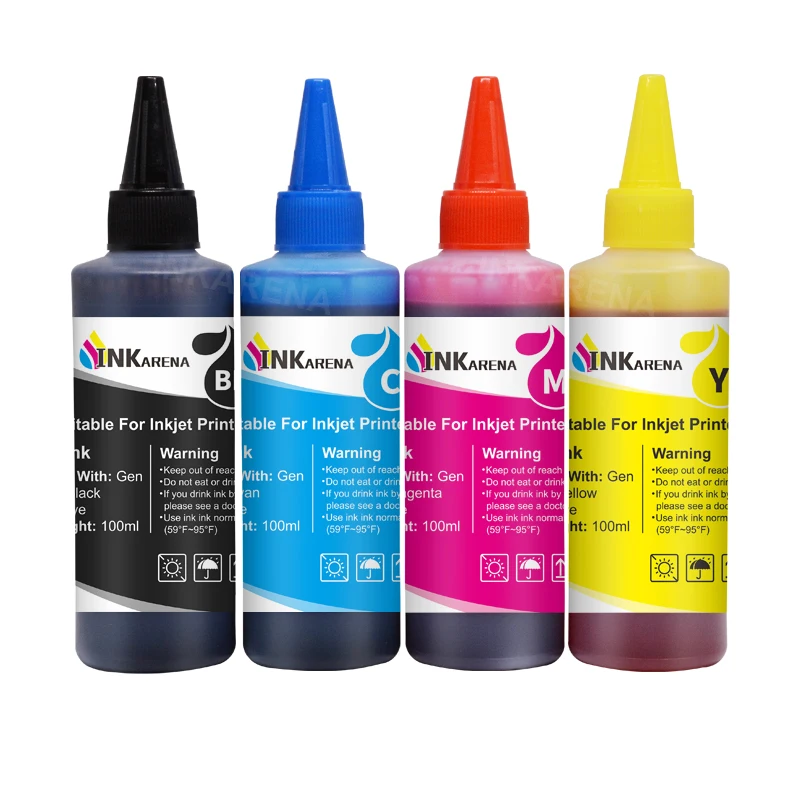 INKARENA 100ml Bottle Ink Kits For HP 178 364 655 920 932 933 950 711 963 953 952 Ink Cartridge Deskjet 3525 5525 4615 4625 4525