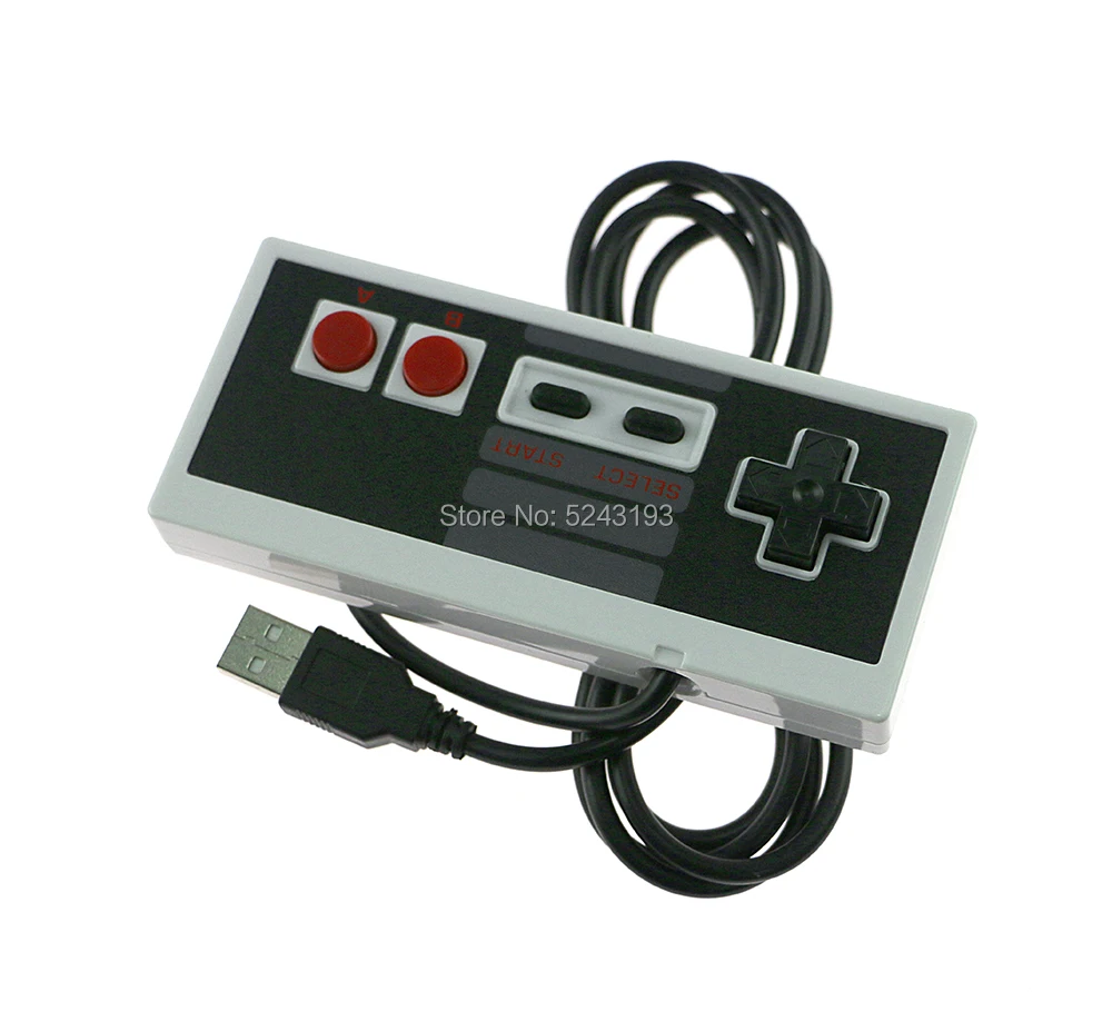 ل NES السلكية وحدة تحكم USB غمبد الكمبيوتر/USB/NES ألعاب الفيديو الكمبيوتر ماندو مقبض الرجعية USB ل NES عصا التحكم مانيت