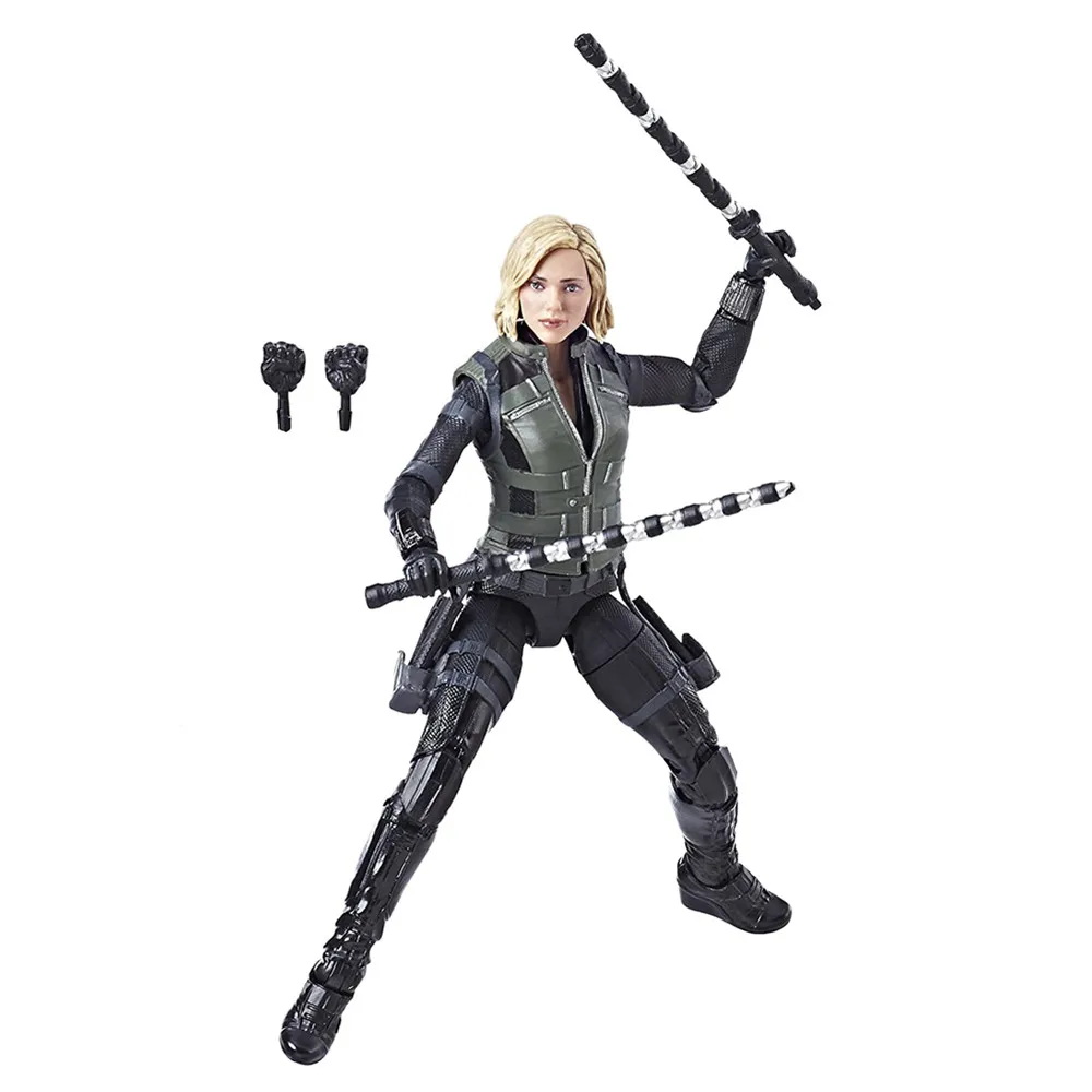 

Marvel Legends Black Widow 6" Action Figure From Avenger Infinity War Cull Obsidian BAF Wave 2 Toys Doll Model