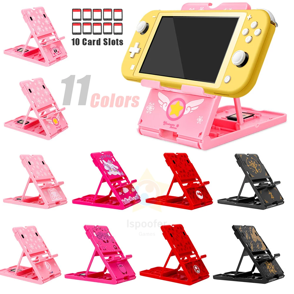 لعبة حامل حامل للطي قابل للتعديل المحمولة طوي حامل الهيكل الرئيسي قوس المدمجة PlayStand لنينتندو سويتش 11 كولو