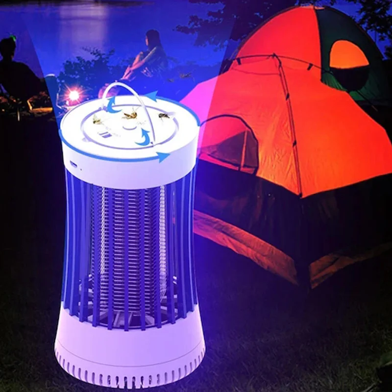USB Electric Mosquito Killer Lamp UV Fly Repellent Outdoor Insect Trap Colorless Odorless Safe with No Radiation