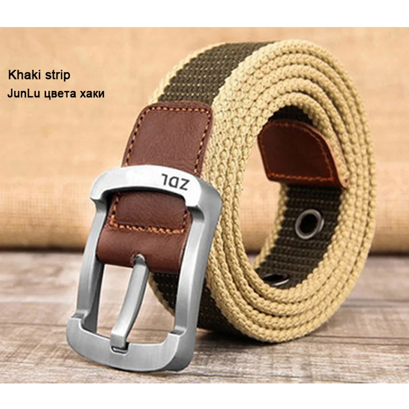 Military Tactical Belt Men Canvas Belts for Jeans Male Casual Metal Pin High quality perforated canvas belts are available