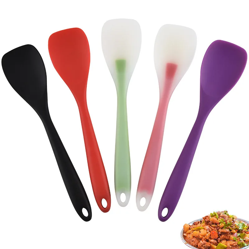 

2021 New Food Grade Non Stick Butter Cooking Silicone Spatula Set Cookie Pastry Scraper Cake Baking Spatula Silicone Spatula