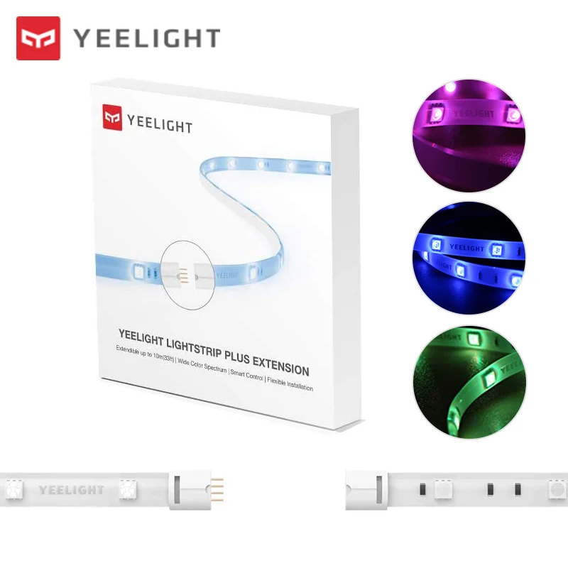 Yeelight Smart Light Strip 1m Extension for Aurora Lightstrip Plus LED RGB Color Lights Work with Alexa Google Assistant Xiaomi