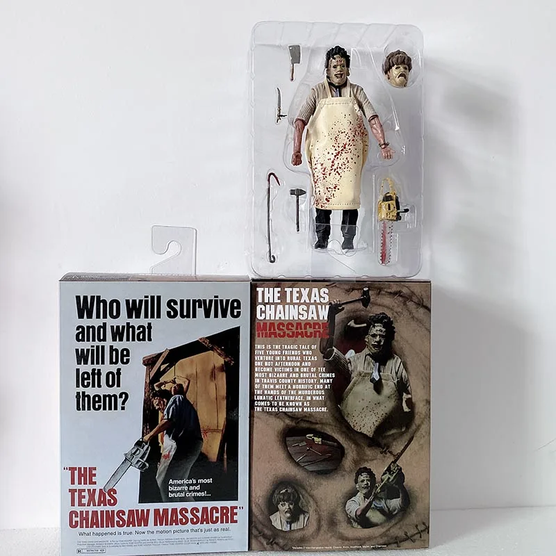 NECA Leatherface Figure 40th Anniversary Ultimate Classic Terror Texas Chainsaw Joker Action Figure Toys