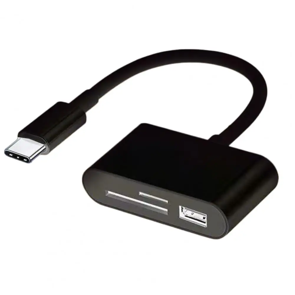 قارئ بطاقات 3-in-1 متعددة الوظائف USB 2.0/Type-C U القرص TF مايكرو قارئ البطاقات SD قارئ بطاقات OTG محول للهاتف المحمول