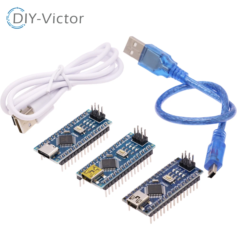 Mini TYPE-C USB CH340 Nano 3.0 ATmega328P Controller Board Compatible For Arduino CH340C USB Driver V3.0 ATmega328