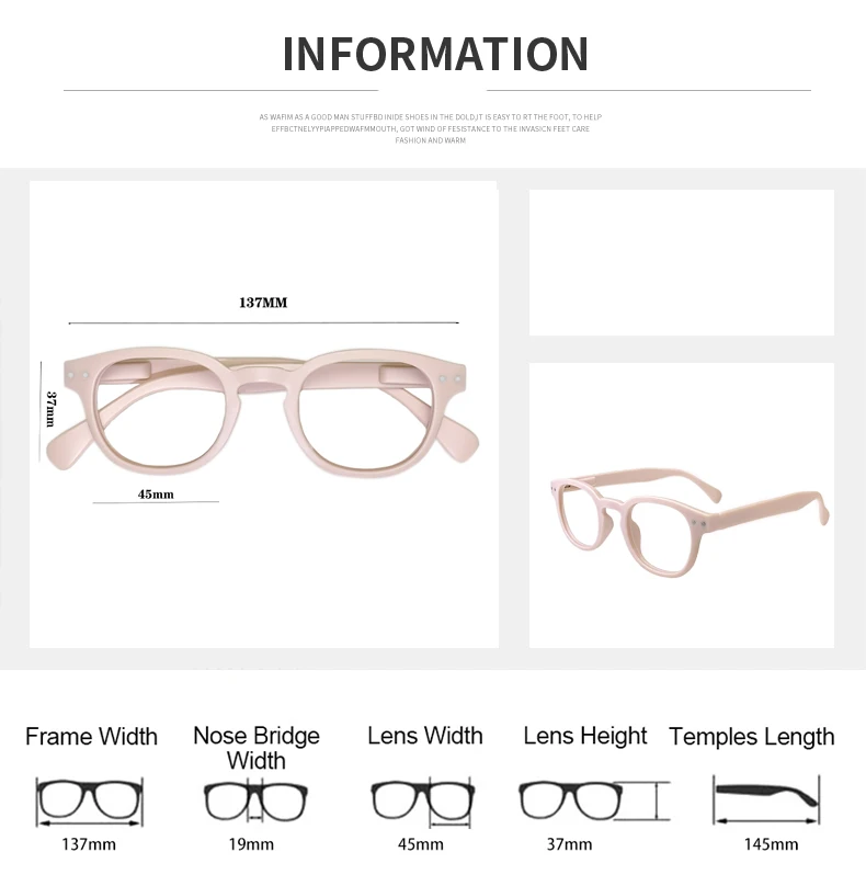 Sighttoo Lesebrille Frauen Runde Brillen Damen Anti Blau Dekorative Gläser Computer Linsen Leesbril Dames – Detail 2