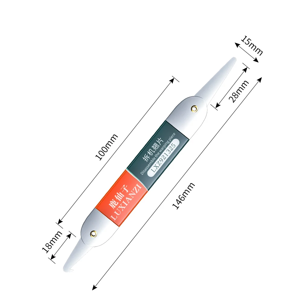 Инструмент LUXIANZI для вскрытия изогнутого ЖК-экрана, универсальный металлический лопатка, лопатка, лопатка для разборки мобильного телефона, ручной инструмент для ремонта