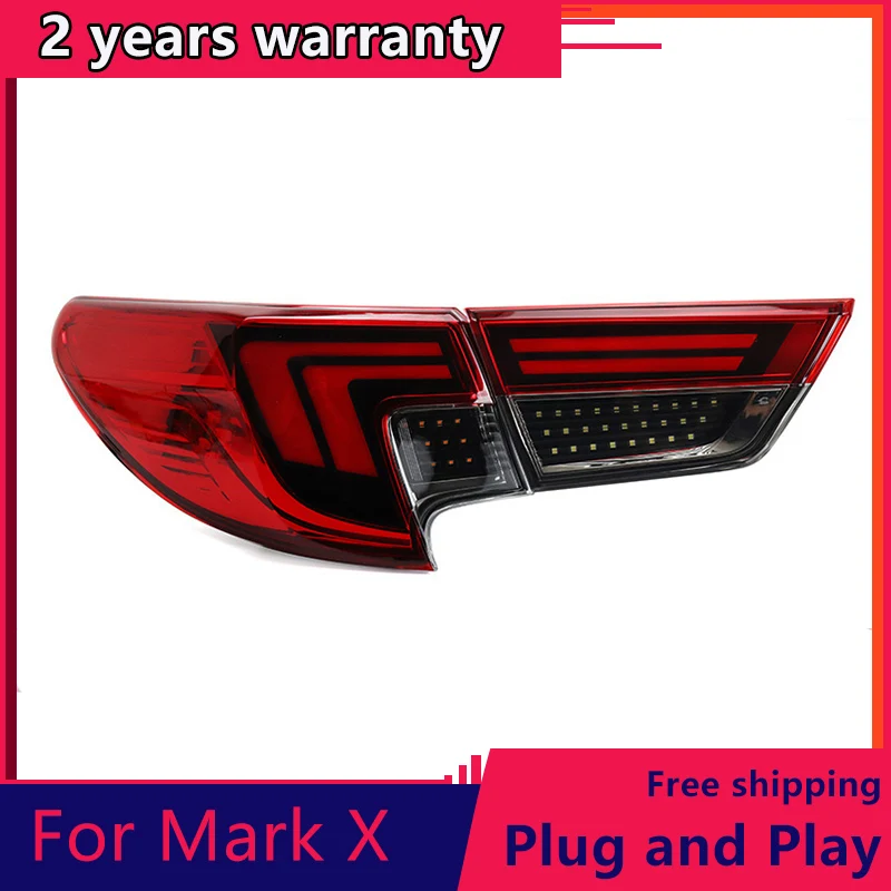 Car Styling for To yota Reiz Taillight assembly 2013-2017 Mark X LED Tail Light Rear Lamp DRL+Brake+Park+Signal+Reversing light