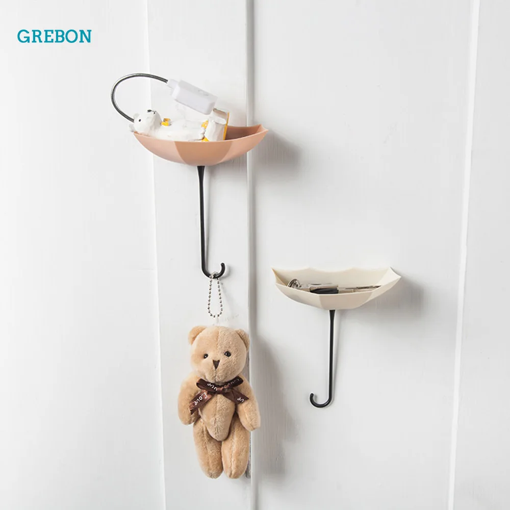 3 Pcs Umbrella Hook To The Bathroom Organizer Key Holder Wall Decor Wall Hook For Hanging Key Wall Hanger For Home And Kitchen