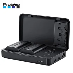 2650mAh LP-E6 LPE6 LP E6 E6N Battery Charger Case For Canon EOS 5DS R 5D Mark II 5D Mark III 6D 7D 70D 80D Camera