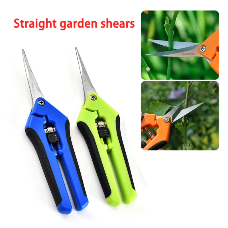 

Straight Garden Pruning Shears Multifunction Pruning Tools Garden Scissors Cutter Fruit Picking Weed Home Potted Branches