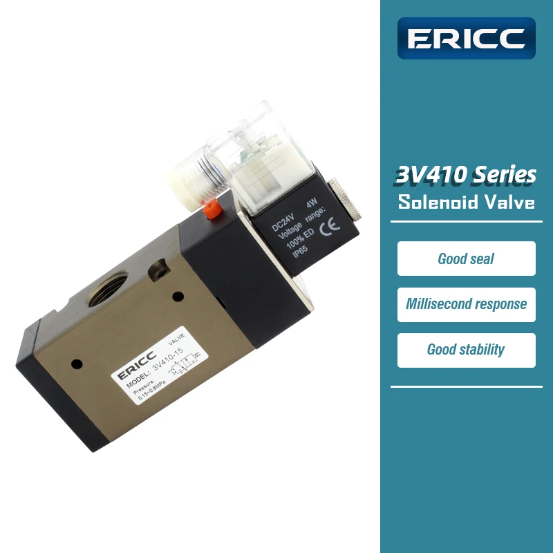 3V410-15 Series 3 port 2 position Solenoid valve normally closed 3V410-15-NC normally open 3V410-15-NO AC220V DC12V DC24V AC110V