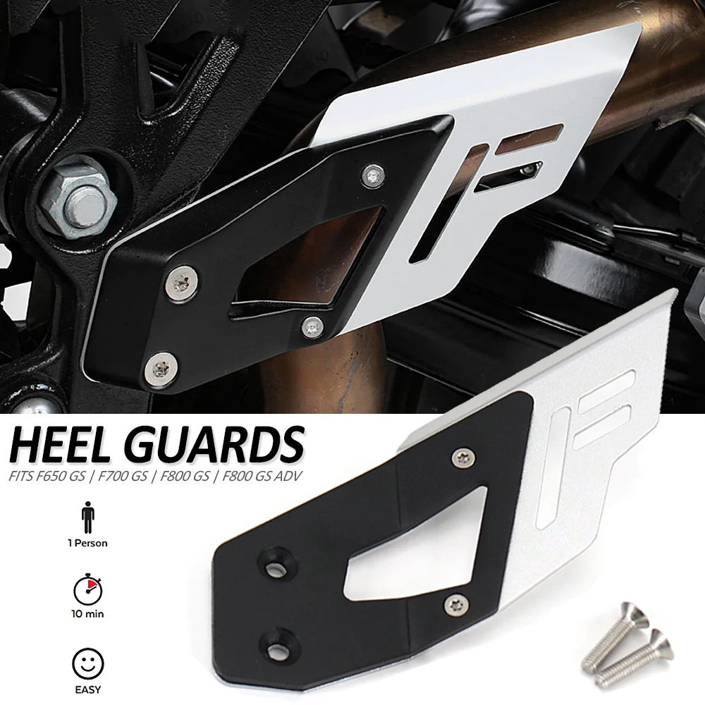 

Motorcycle Accessories f 650 700 800 gs Footrest Foot Pegs Heel Plates Guard Protector FOR BMW F650GS F750GS F800GS adventure