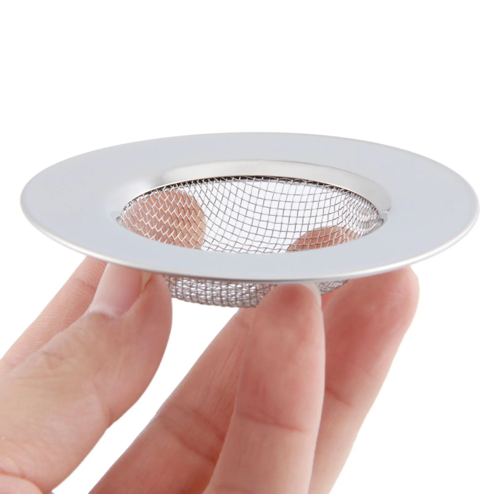 7.7cm Stainless Steel Sink Strainer Bathtub Hair Catcher Stopper Shower Drain Hole Filter Trap